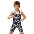 thumbnail image 1 of Hansber Boys Sleeveless Sports Gym Leotard Powerlifting Singlet Racerback Suspenders Shorts Jumpsuit Boxing Biketard Black 14, 1 of 7