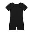 thumbnail image 1 of Hansber Girls Gymnastics Leotards Toddler Unitard Biketard Clothes Kids Tumbling Dance Outfit A Black 12, 1 of 5