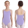 thumbnail image 1 of Hansber Gymnastics Leotards for Girls Sleeveless Camisole Leotard Ballet Dance Practice Ballerina Outfit Lavender 150, 1 of 6