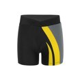 thumbnail image 1 of Hansber Gymnastics Shorts for Boys Girls Cheer Dance Bottoms Tumbling Athletic Sports Yoga Running Activewear Gray Yellow 8, 1 of 5