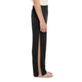 thumbnail image 1 of Hansber Kids Boys Girls Adaptive Sweatpants Tear Away Pants with Zipper Side Full Open Leg Surgery Trousers Black 8, 1 of 6