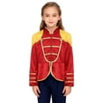 thumbnail image 1 of Hansber Kids Boys Girls Drum Majorette Jacket Long Sleeve Fringe Tassel Coat Honor Guard Uniform Stage Show Outfit Red 6, 1 of 5