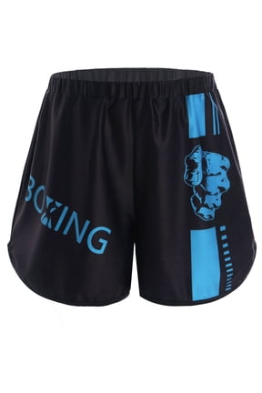 Kids Boys Muay Thai Boxing Shorts BJJ Grappling Kickboxing Training Trunks Gym Workout Shorts Sky Blue 6