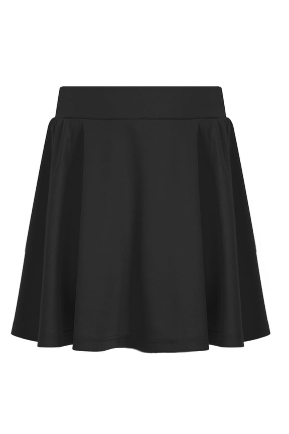Kids Girls Tennis Golf Skirt High Waisted Pleated Mini Skirt A-Line Skater Skirts Sport Swim Black 5XS