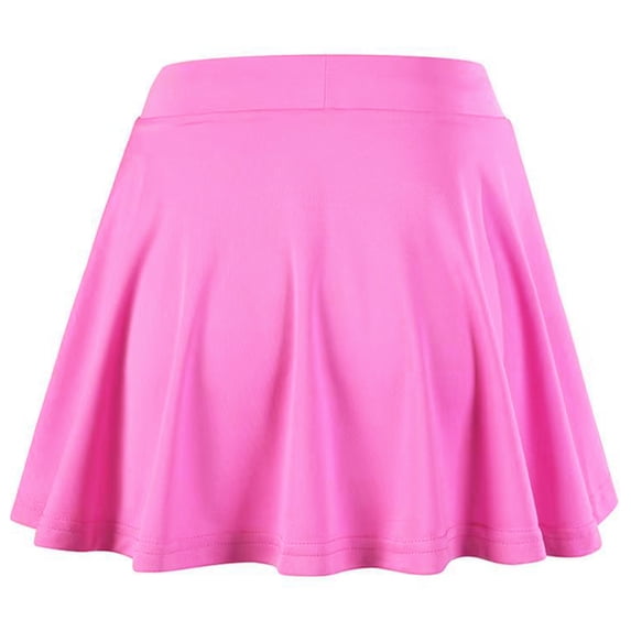 Hansber Kids Girls Tennis Golf Skirt High Waisted Pleated Mini Skirt A-Line Skater Skirts Sport Swim Pink XS