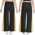 thumbnail image 1 of Hansber Kids Girls Wide-Leg Liturgical Palazzo Pants Celebration of Spirit Praise Dance Pants Baggy Trousers Black 6, 1 of 6