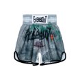 thumbnail image 1 of Hansber Kids Muay Thai Boxing Shorts Elastic Waist Printed Kickboxing Training Shorts Youth Martial Arts Fight Trunks Grey XS-145, 1 of 7