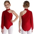 thumbnail image 1 of Hansber Leotards for Girls Tank Ballet Unitard Tumbling Outfits Long Sleeve Dance Workout Fitness Bodysuit Burgundy 8, 1 of 6