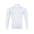 thumbnail image 1 of Hansber Men's Long Sleeve Compression Rash Guard Mock Neck Swimming Shirts UPF 50+ Quick Dry Athletic White XL, 1 of 6