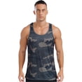 thumbnail image 1 of Hansber Men's Sleeveless Shirt Tank Tops Undershirt Muscle Tee Tops Gym Workout Athletic Bodybuilding Army Green 3XL, 1 of 7