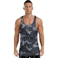 thumbnail image 1 of Hansber Men's Sleeveless Shirt Tank Tops Undershirt Muscle Tee Tops Gym Workout Athletic Bodybuilding Charcoal Grey 3XL, 1 of 7