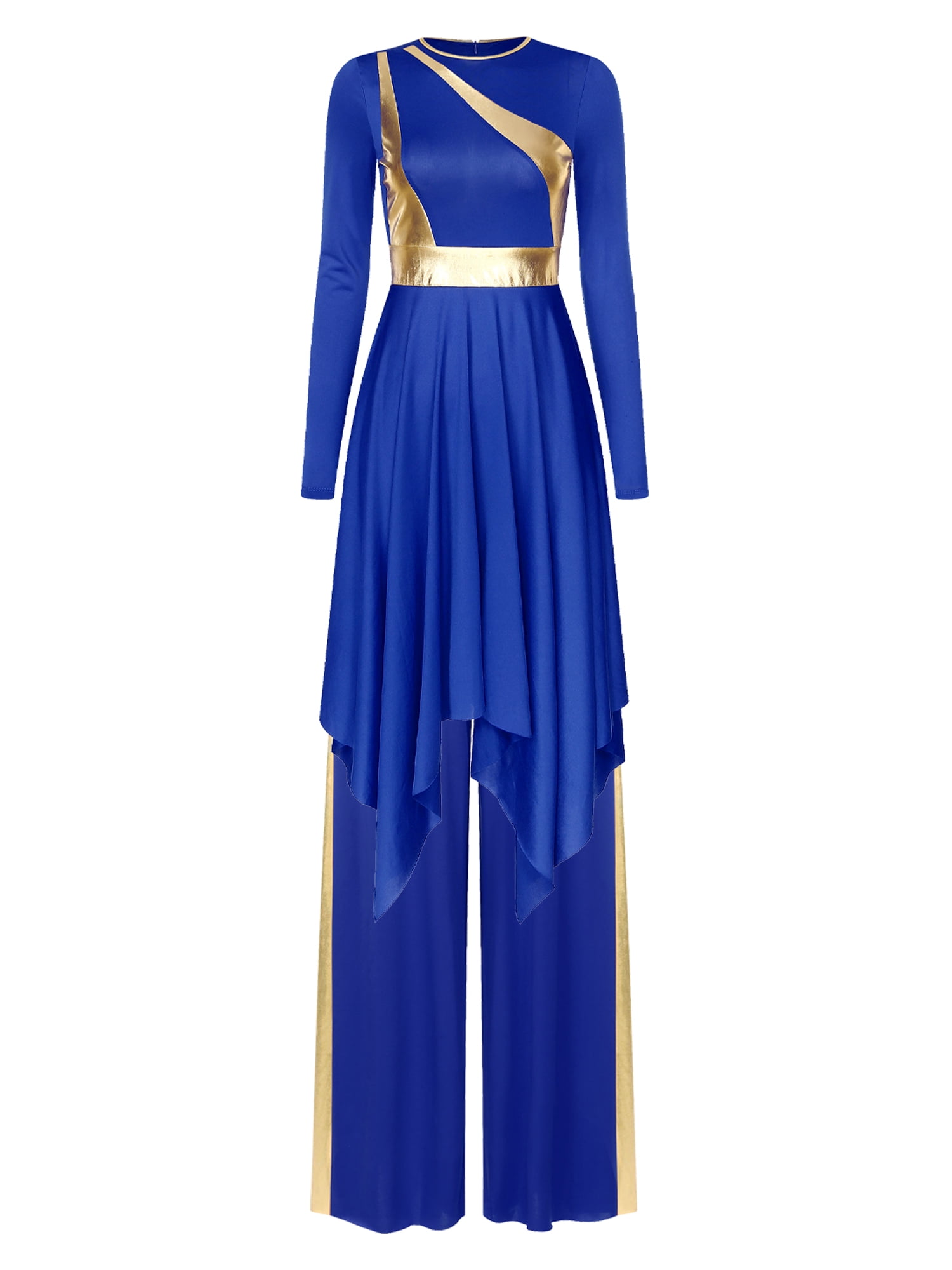 Hansber Women's Praise Dance Outfit Long Sleeve Worship Dance Dress ...