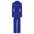 thumbnail image 1 of Hansber Work Coveralls for Women Long Sleeve Loose Fit Jumpsuit Rompers Mechanic Work Jumpsuit Blue M, 1 of 7