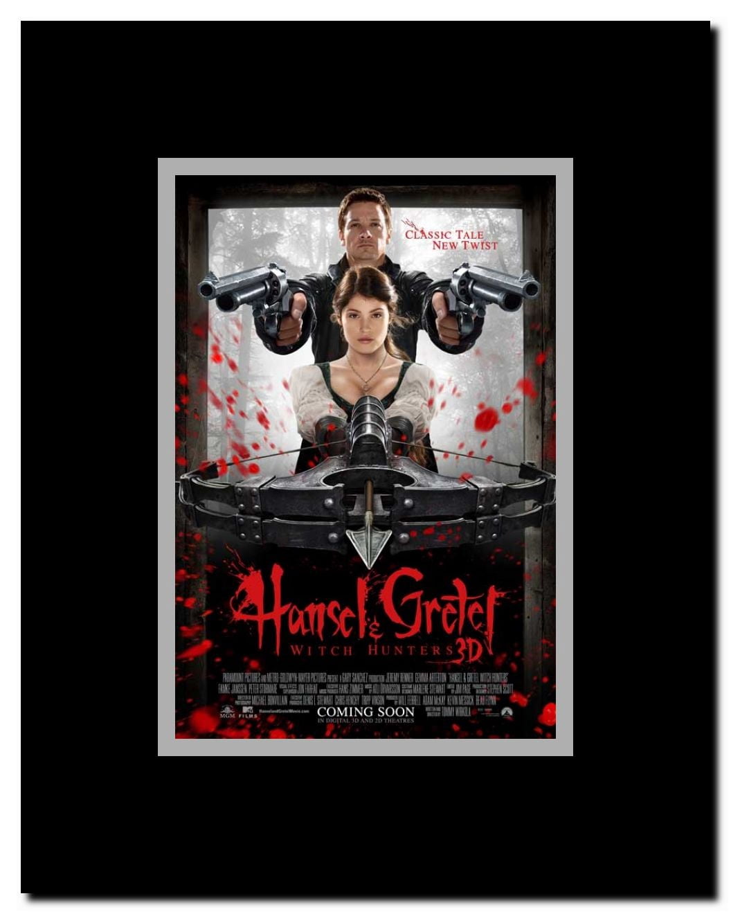 Hansel & Gretel: Witch Hunters Framed Movie Poster