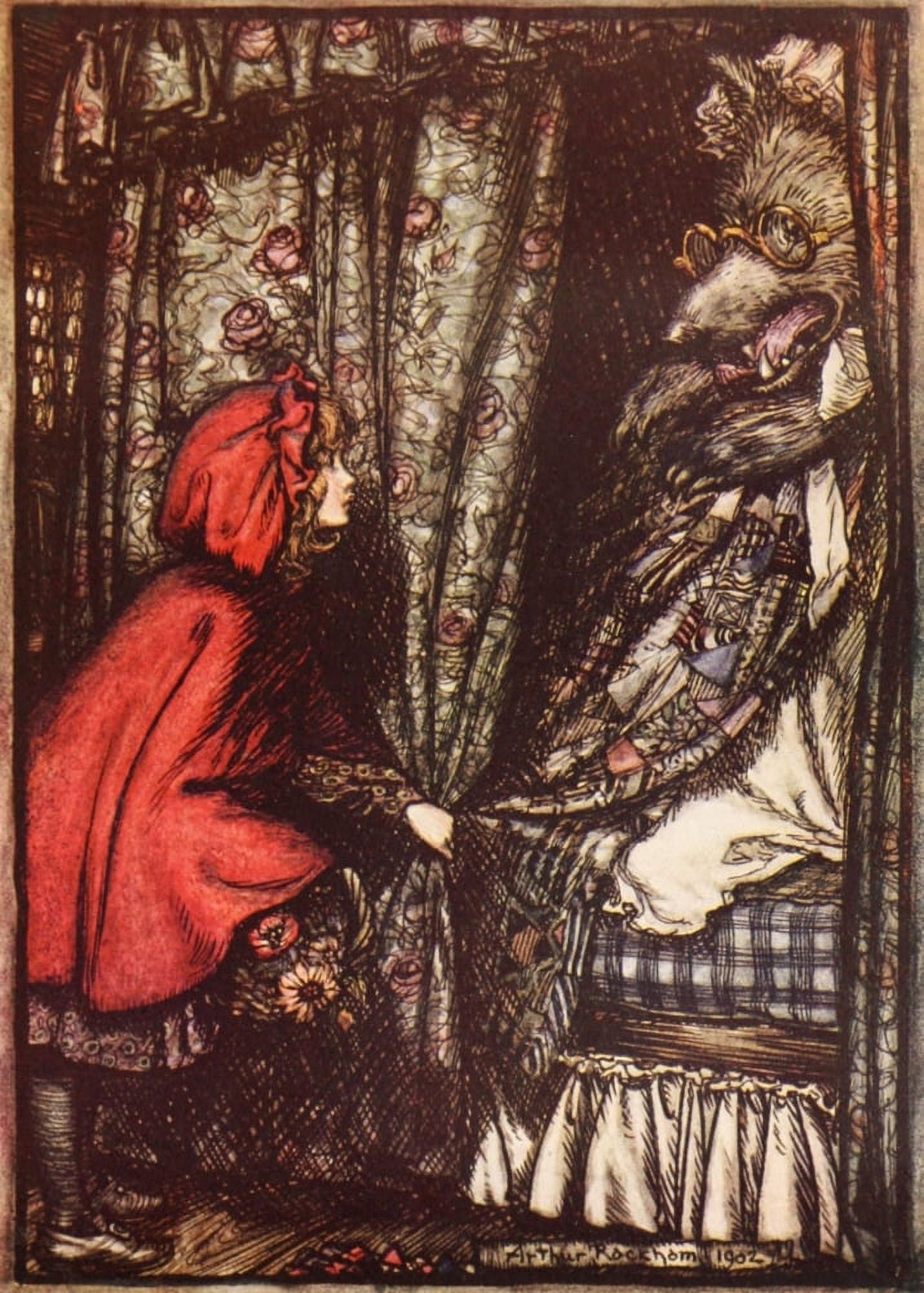 Hansel & Grethel & Other 1920 Red Riding Hood Canvas Art - A Rackham (18 x 24)