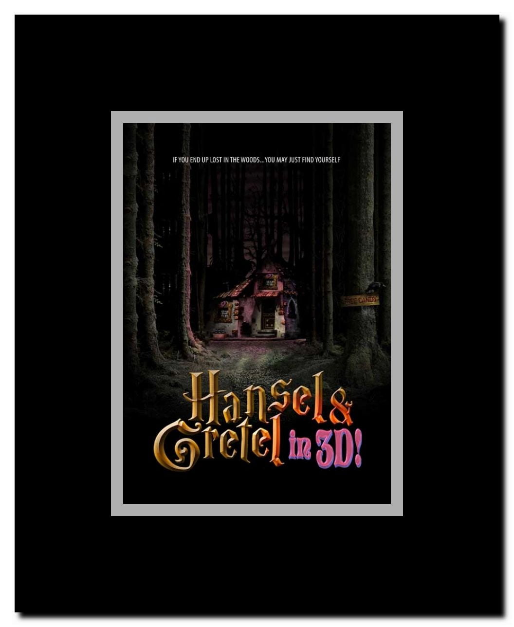 Hansel and Gretel in 3D Framed Movie Poster