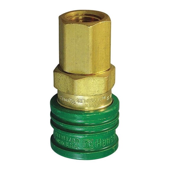 Hansen Coupler Body,(F)NPT,1/4,Brass GR602SL