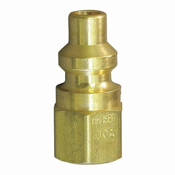 Hansen Coupler Plug,(F)NPT,1/4,Brass 05R