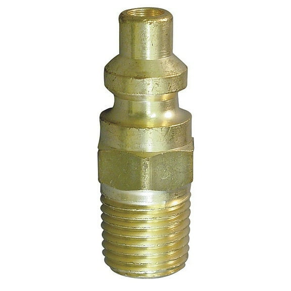 Hansen Coupler Plug,(M)NPT,1/4,Brass 03A