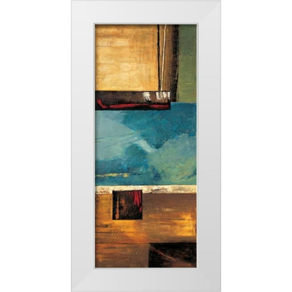 Hansen, Max 8x14 White Modern Wood Framed Museum Art Print Titled - A World View I