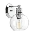 thumbnail image 1 of Hansford Collection One-Light Polished Nickel Clear Glass Coastal Bath Vanity Light, 1 of 16