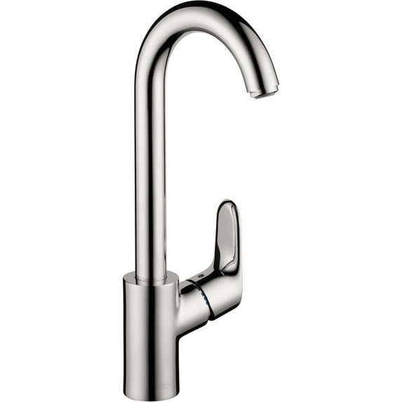 Hansgrohe 04507001 Focus Bar Faucet with 150-Degree Swivel Spout, Chrome