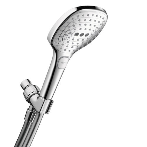hansgrohe 04541000 Chrome RD Select E 120 AIR 3-Jet SAM Showerhead Set