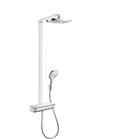 Hansgrohe 04610 Raindance Select E Thermostatic Showerpipe 300 2-Jet, 2.0 GPM - White
