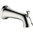 thumbnail image 1 of Hansgrohe 04775 Joleena 6-7/16" Integrated Diverter Tub Spout - Nickel, 1 of 1
