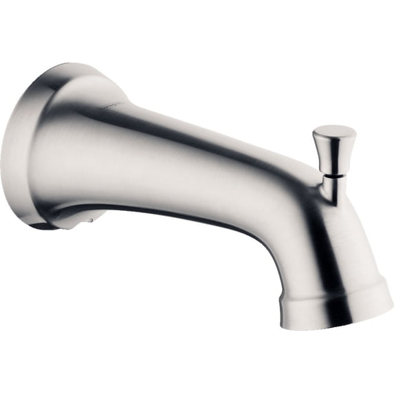 Hansgrohe 04775 Joleena 6-7/16" Integrated Diverter Tub Spout - Nickel