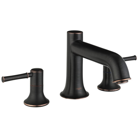 Hansgrohe 14313921 Talis C 3 Hole Tub Filler Trim, Rubbed Bronze