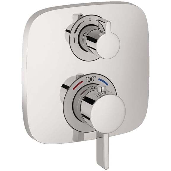 Hansgrohe 15708 Ecostat Soft Cube Thermostatic Valve Trim Only - Chrome