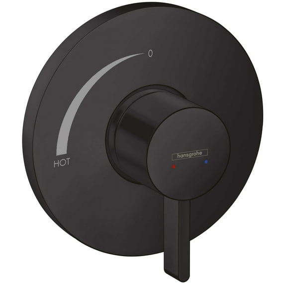 Hansgrohe 15739 Ecostat S Single Function Pressure Balanced Valve Trim Only - Black
