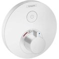 thumbnail image 1 of Hansgrohe 15744 Showerselect S Round Thermostatic Valve Trim Only - White, 1 of 3