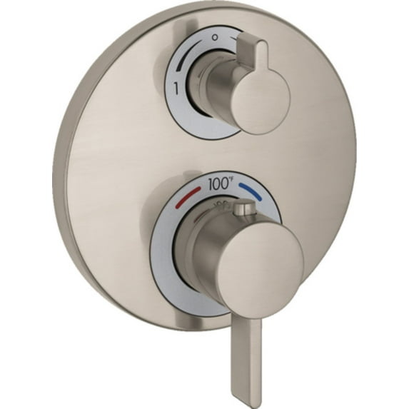 Hansgrohe 15758 Ecostat S Thermostatic Valve Trim Only - Nickel