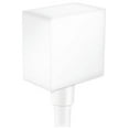 thumbnail image 1 of Hansgrohe 26455 Fixfit Square 1/2" Connection Wall Supply Elbow - White, 1 of 3