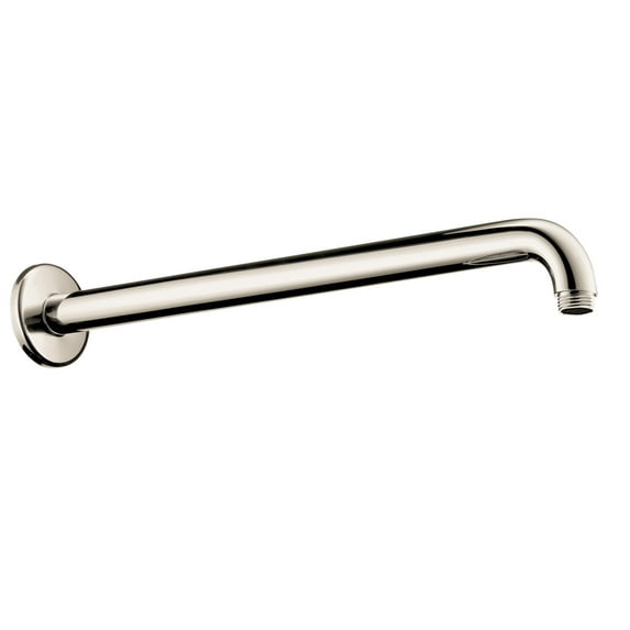 hansgrohe Replacement 16-inch Modern Rain Shower Showerarm in Polished Nickel, for Wall Mount Showerhead, 27413831