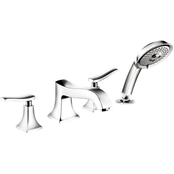 Hansgrohe 31314001 Metris C 4-Hole Roman Tub Set Trim in Chrome