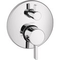 thumbnail image 1 of Hansgrohe Ecostat Thermostatic Trim S with Volume Control and Diverter in Chrome, 1 of 4