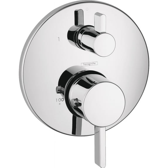 Hansgrohe Ecostat Thermostatic Trim S with Volume Control and Diverter in Chrome