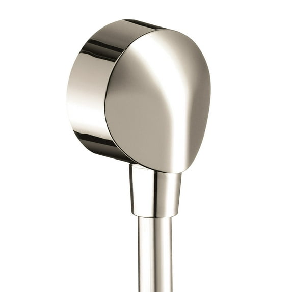 Hansgrohe FixFit Wall Outlet with Check Valves in Polished Nickel