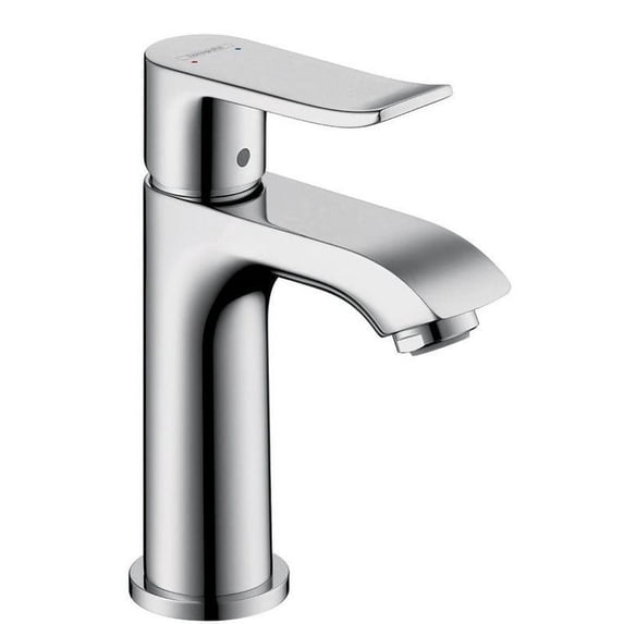 Hansgrohe Metris Single-Hole Faucet 100 with Pop-Up Drain, 1.2 GPM in Chrome