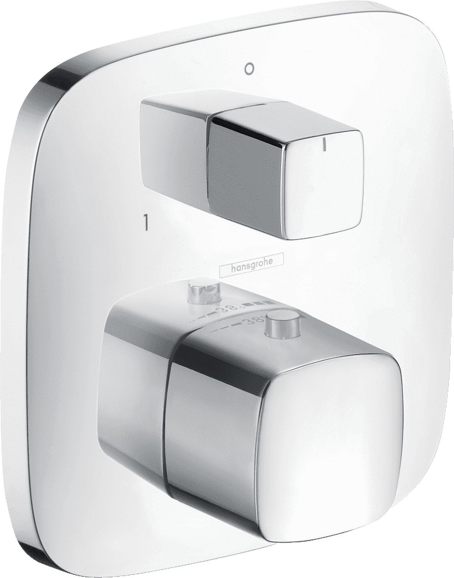 Hansgrohe PuraVida Thermostatic Trim with Volume Control and Diverter in Chrome