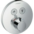 thumbnail image 1 of Hansgrohe ShowerSelect S Thermostatic Trim for 2 Functions, Round in Chrome, 1 of 3