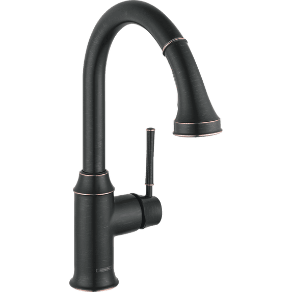 Hansgrohe Talis C HighArc Kitchen Faucet, 2-Spray Pull-Down, 1.75 GPM in Rubbed Bronze