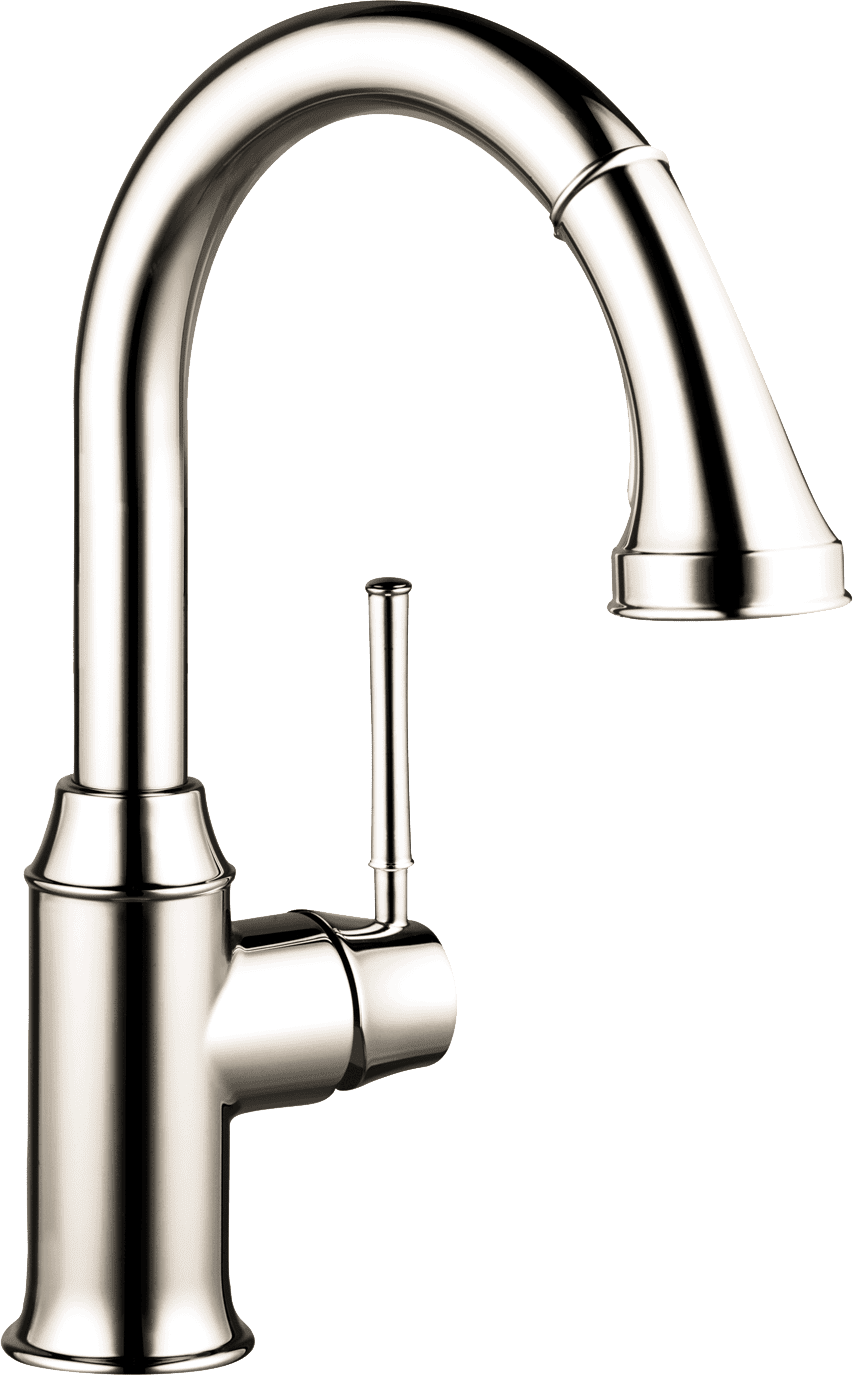 Hansgrohe Talis C Prep Kitchen Faucet, 2-Spray Pull-Down, 1.75 GPM in Polished Nickel