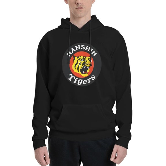 Hanshin Tigers Hoodie Fleece Casual Pullover Sweatshirt