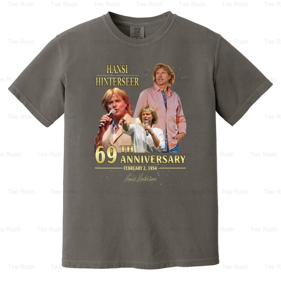 Hansi Hinterseer Austrian Schlager Music Singer 45th Anniversary Fan, Comfort Color T-Shirt Unisex, up to 4XL