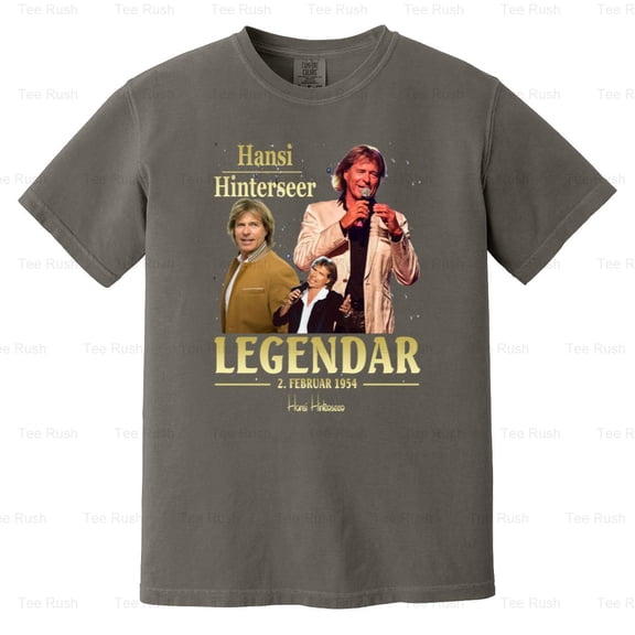Hansi Hinterseer Austrian Schlager Music Singer Skier Actor Fan, Comfort Color T-Shirt Unisex, up to 4XL