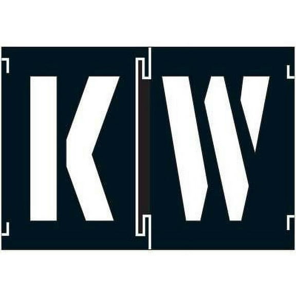 C.H. Hanson Stencil Set, Combination Set, Gothic Font, PVC, 46 Pieces 10193